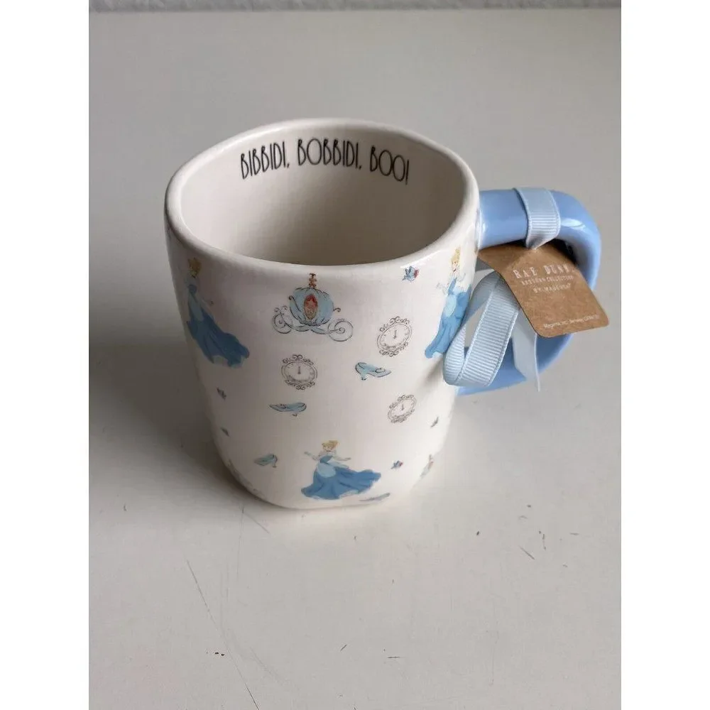 Rae Dunn Disney Cinderella Carriage Clock‎ Slipper Bibbidi Bobbidi Boo Mug NEW